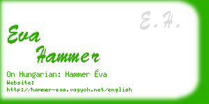 eva hammer business card